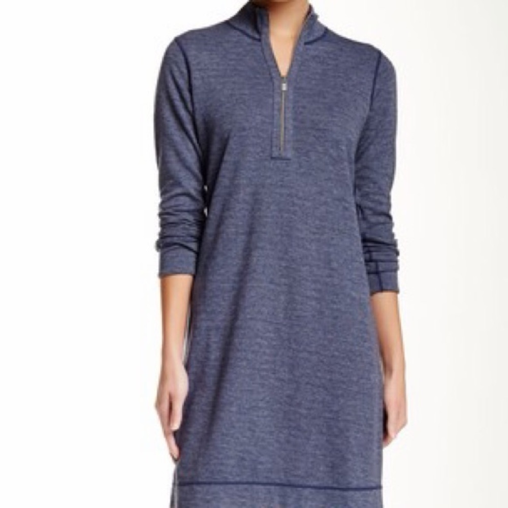 Tommy Bahama Navy Long Sleeve Reversible Dress